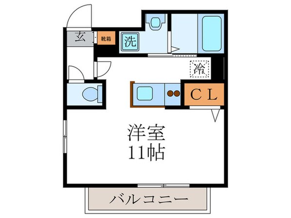 ジェンティ－レの物件間取画像